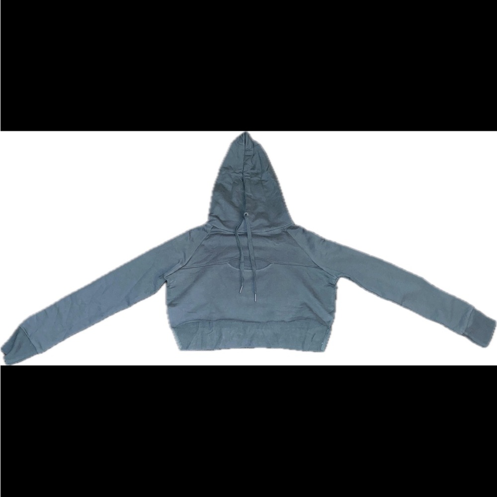 Teal Cropped Hoodie